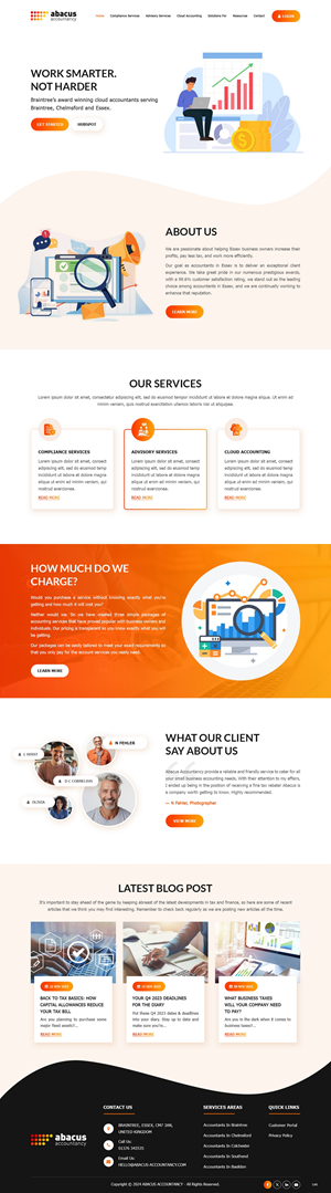 Diseño Web por pb para Abacus Accountancy | Diseño #32075257