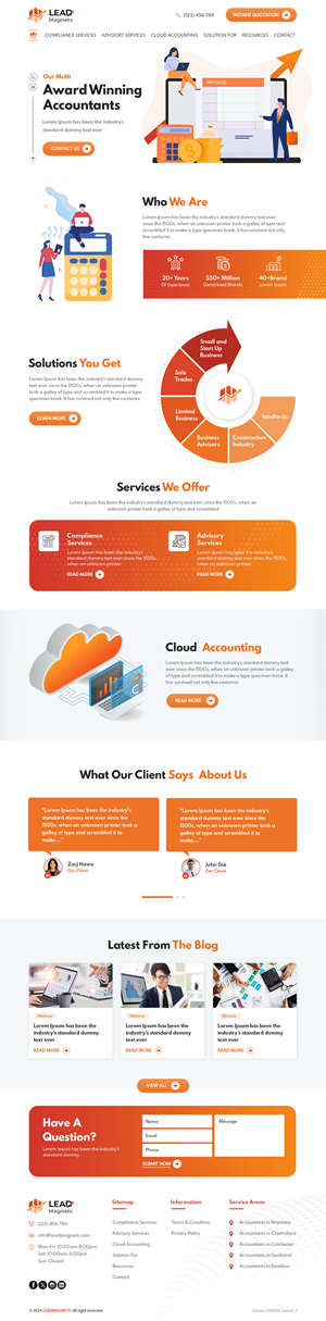 Diseño Web por sai.designer87 para Abacus Accountancy | Diseño #32086280