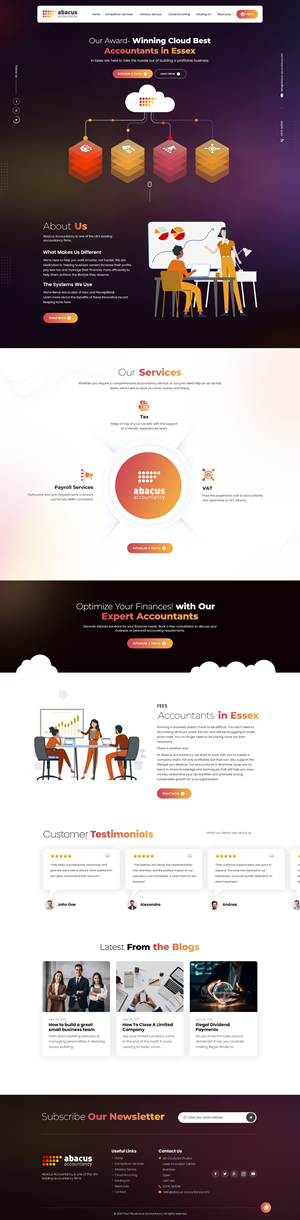 Diseño Web por nzdesigners para Abacus Accountancy | Diseño #32108039