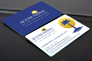 Visitenkarten-Design von Cretive Moon für Accounting of the Palm Beaches | Design #32076489