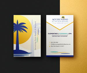 Business Card Design by AP Creatives for Accounting of the Palm Beaches | Design: #32076893