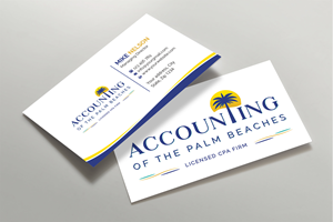 Business Card Design by Expert Bappy for Accounting of the Palm Beaches | Design: #32073587