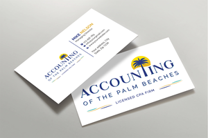 Business Card Design by Expert Bappy for Accounting of the Palm Beaches | Design: #32073588