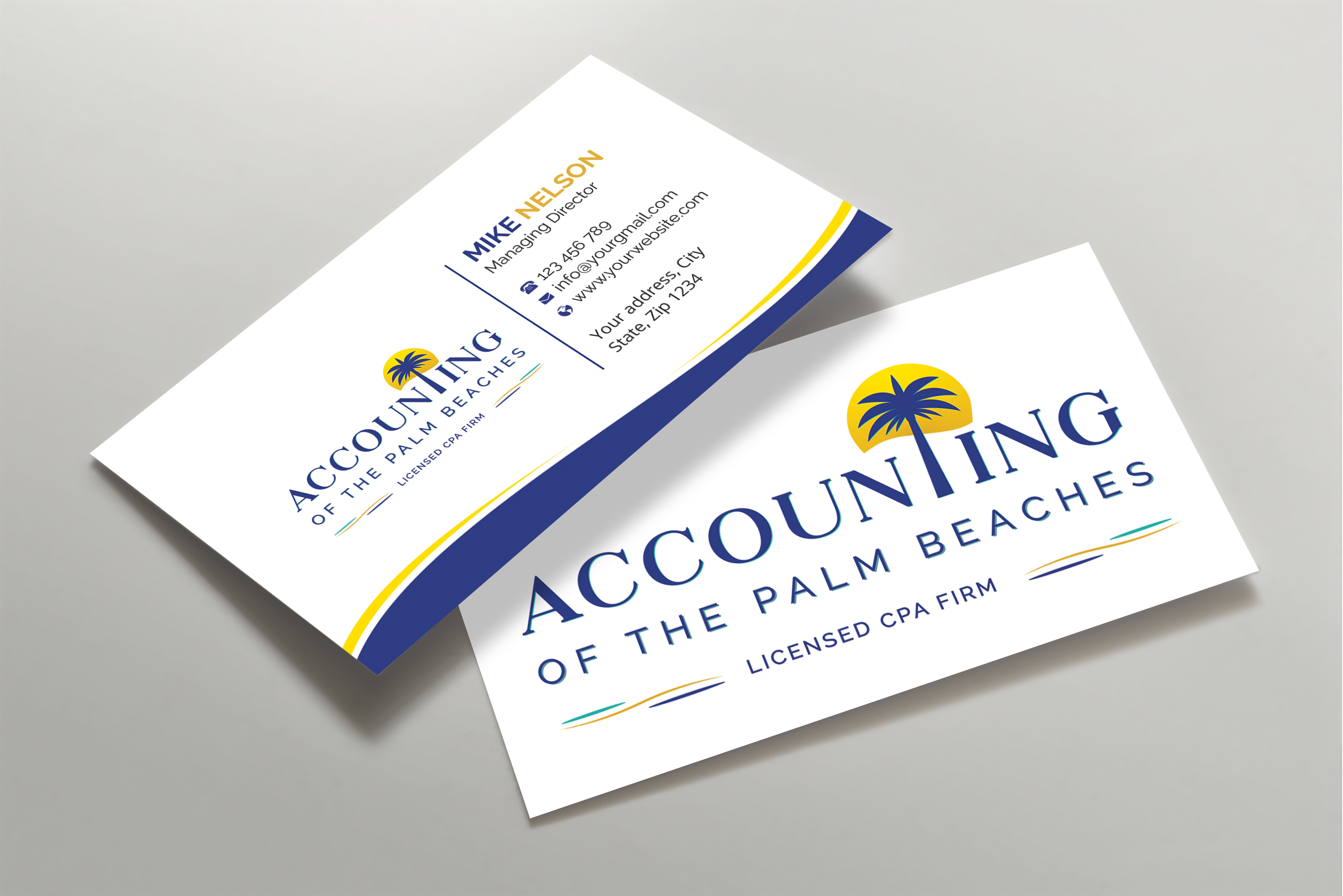 Business Card Design by Expert Bappy for Accounting of the Palm Beaches | Design #32073618