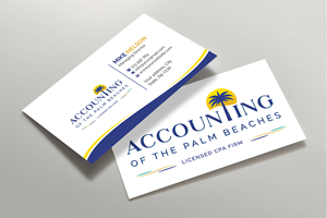 Business Card Design by Expert Bappy for Accounting of the Palm Beaches | Design: #32073618