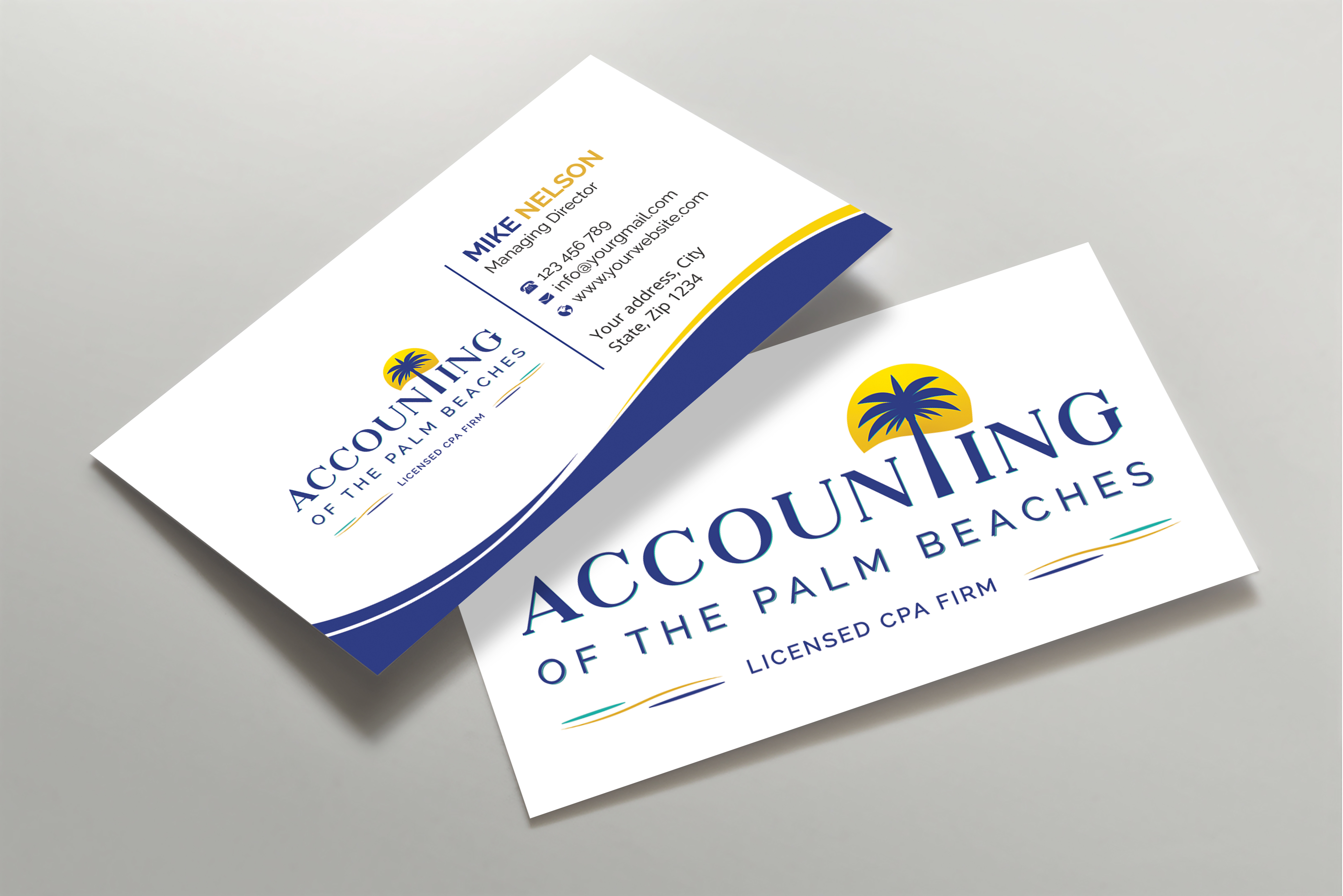 Diseño de Tarjeta de Presentación por Expert Bappy para Accounting of the Palm Beaches | Diseño #32073619