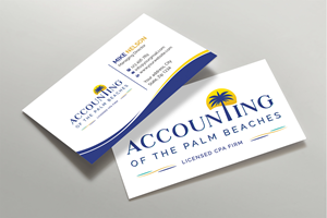 Business Card Design by Expert Bappy for Accounting of the Palm Beaches | Design: #32073619