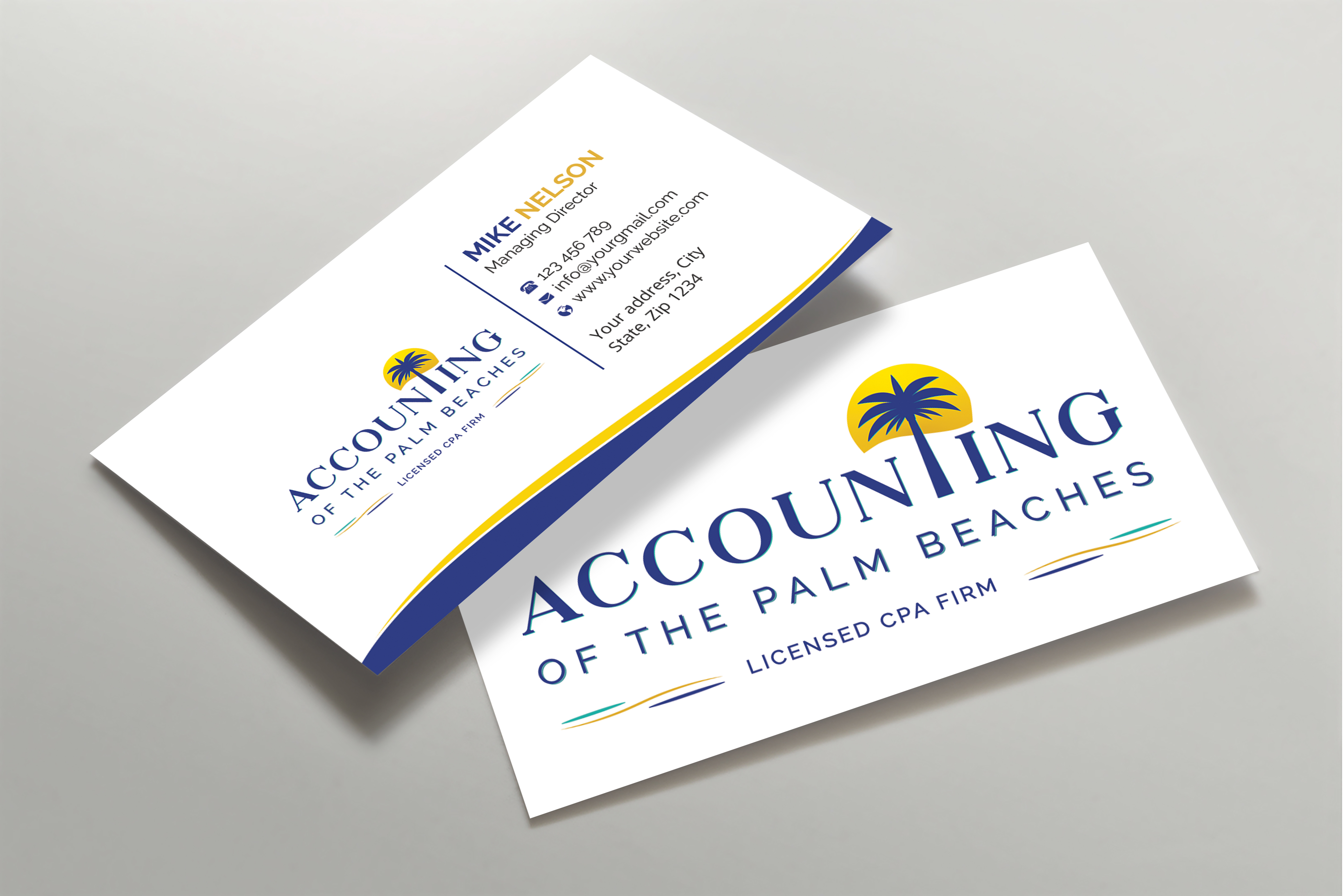 Business Card Design by Expert Bappy for Accounting of the Palm Beaches | Design #32073620