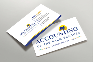 Business Card Design by Expert Bappy for Accounting of the Palm Beaches | Design: #32073620