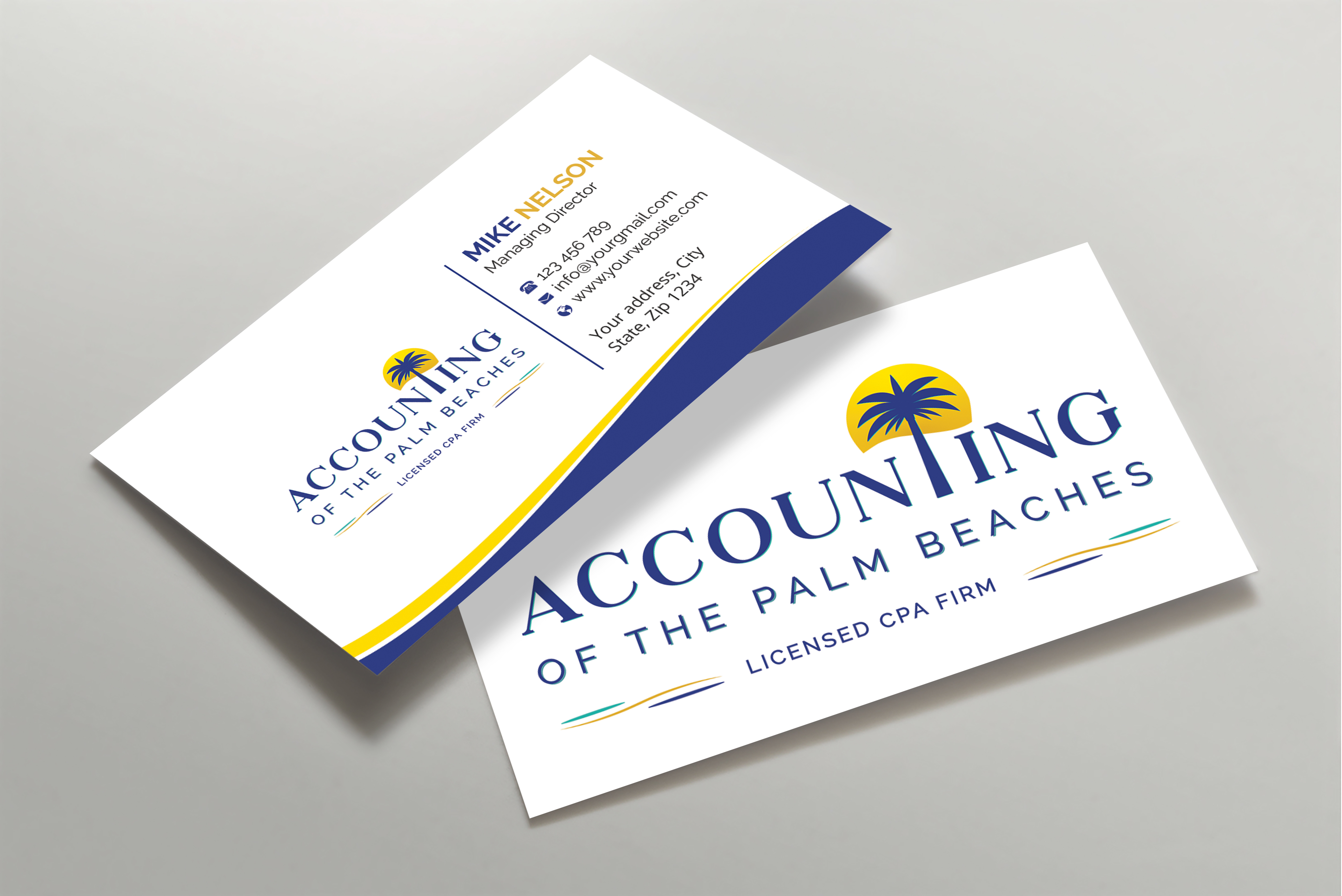 Business Card Design by Expert Bappy for Accounting of the Palm Beaches | Design #32073621
