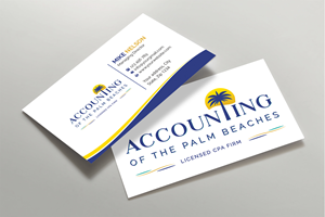 Business Card Design by Expert Bappy for Accounting of the Palm Beaches | Design: #32073621
