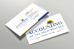 Business Card Design by Expert Bappy for Accounting of the Palm Beaches | Design: #32073622