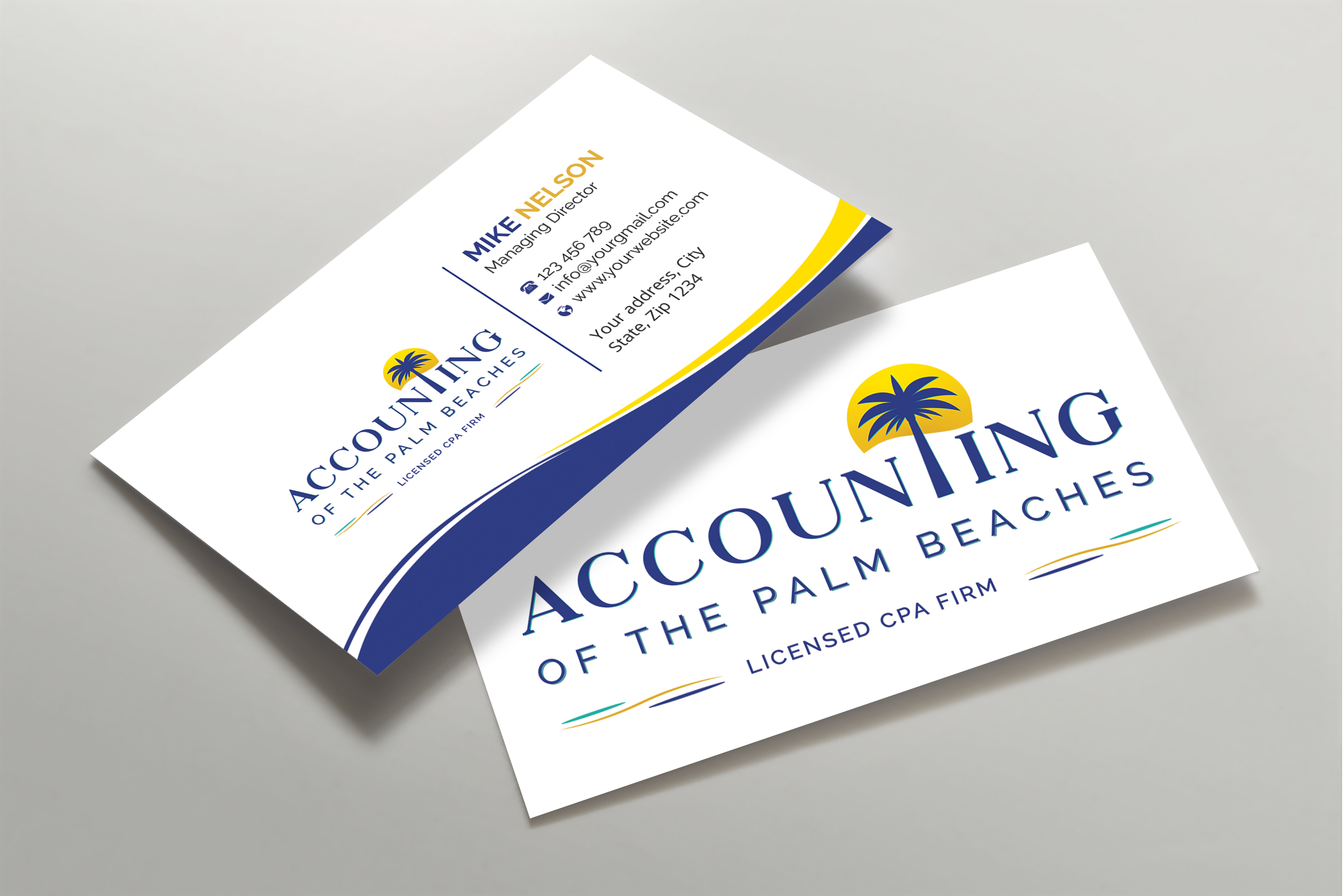 Business Card Design by Expert Bappy for Accounting of the Palm Beaches | Design #32074110