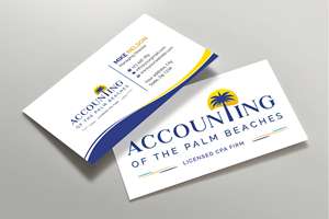 Business Card Design by Expert Bappy for Accounting of the Palm Beaches | Design: #32074110