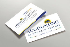 Business Card Design by Expert Bappy for Accounting of the Palm Beaches | Design: #32074111