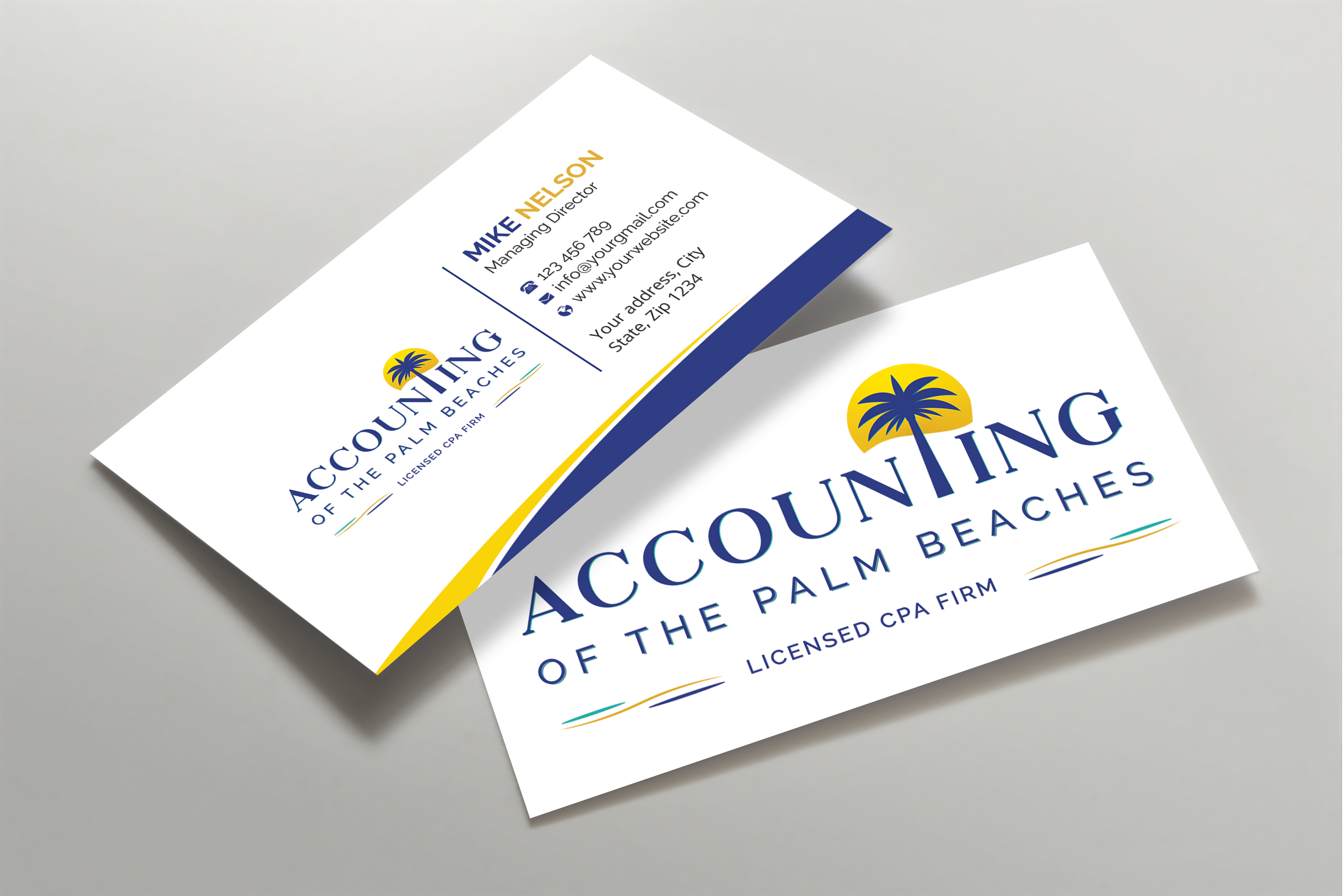 Business Card Design by Expert Bappy for Accounting of the Palm Beaches | Design #32074115