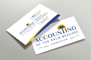 Business Card Design by Expert Bappy for Accounting of the Palm Beaches | Design: #32074115