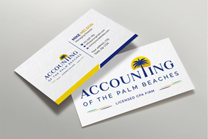 Business Card Design by Expert Bappy for Accounting of the Palm Beaches | Design: #32074127