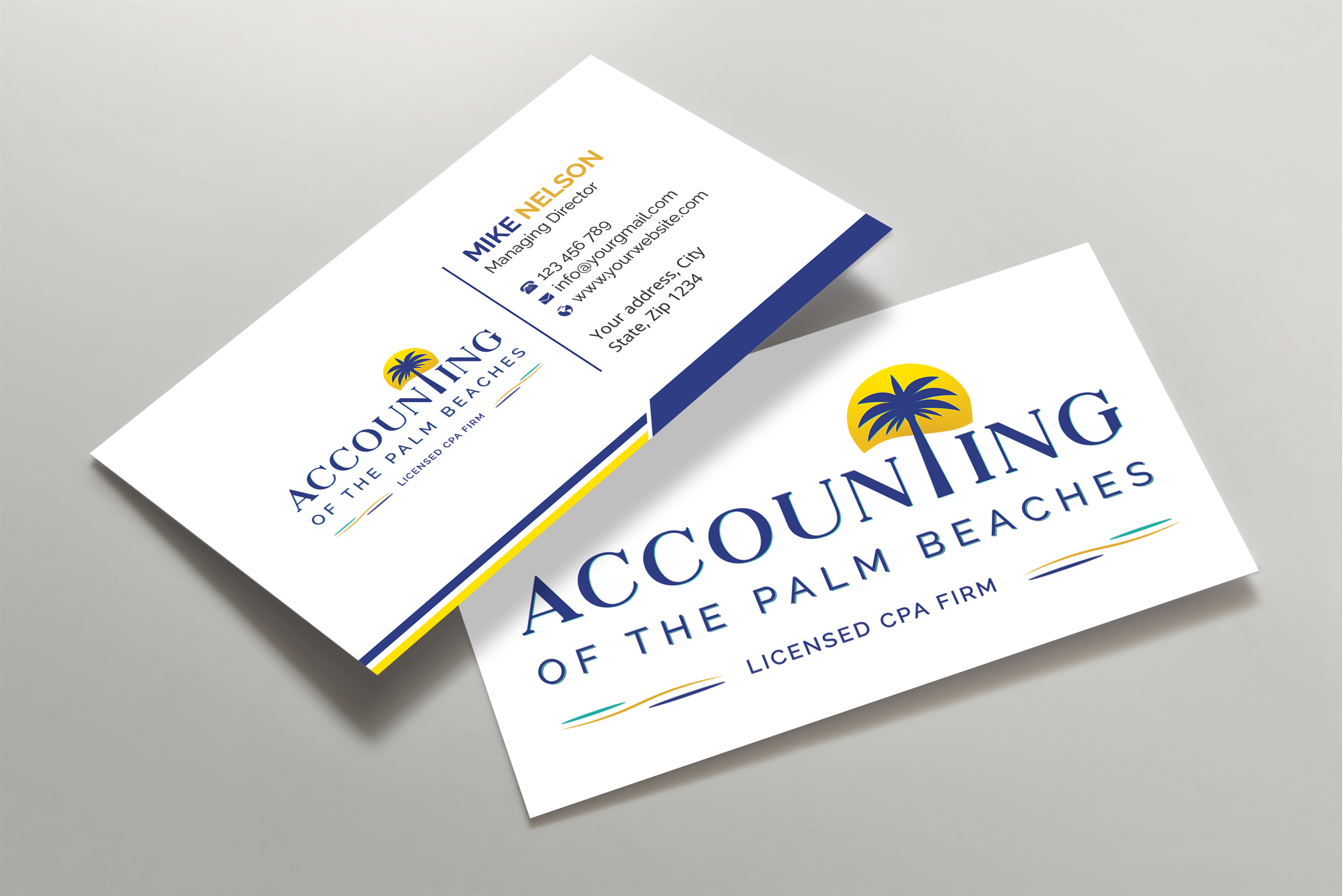 Business Card Design by Expert Bappy for Accounting of the Palm Beaches | Design #32074796