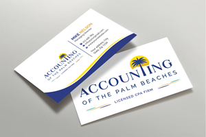 Business Card Design by Expert Bappy for Accounting of the Palm Beaches | Design: #32074822
