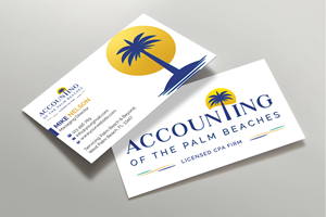 Business Card Design by Expert Bappy for Accounting of the Palm Beaches | Design: #32074929