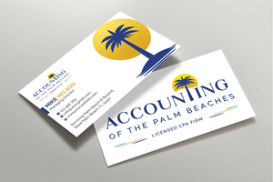 Business Card Design by Expert Bappy for Accounting of the Palm Beaches | Design: #32074931