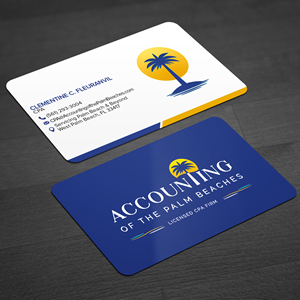 Business Card Design by WellDesign for Accounting of the Palm Beaches | Design: #32076237