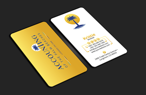 Business Card Design by DesignerShahadat for Accounting of the Palm Beaches | Design: #32074114
