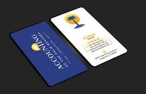 Business Card Design by DesignerShahadat for Accounting of the Palm Beaches | Design: #32074116