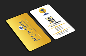 Business Card Design by DesignerShahadat for Accounting of the Palm Beaches | Design: #32074229