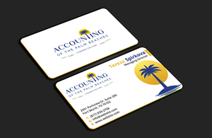 Visitenkarten-Design von DesignerShahadat für Accounting of the Palm Beaches | Design: #32074394