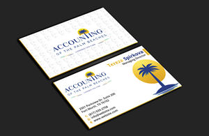 Visitenkarten-Design von DesignerShahadat für Accounting of the Palm Beaches | Design: #32074397
