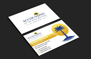 Diseño de Tarjeta de Presentación por DesignerShahadat para Accounting of the Palm Beaches | Diseño: #32074911