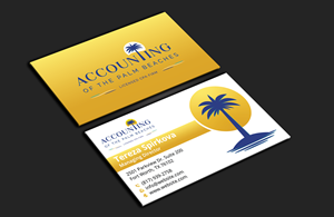 Business Card Design by DesignerShahadat for Accounting of the Palm Beaches | Design: #32074913