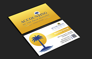Diseño de Tarjeta de Presentación por DesignerShahadat para Accounting of the Palm Beaches | Diseño: #32074914