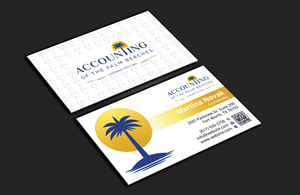 Business Card Design by DesignerShahadat for Accounting of the Palm Beaches | Design: #32074915