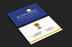 Diseño de Tarjeta de Presentación por DesignerShahadat para Accounting of the Palm Beaches | Diseño: #32074932