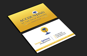 Diseño de Tarjeta de Presentación por DesignerShahadat para Accounting of the Palm Beaches | Diseño: #32074934