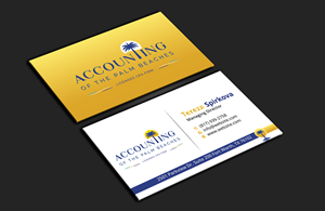Diseño de Tarjeta de Presentación por DesignerShahadat para Accounting of the Palm Beaches | Diseño: #32074935