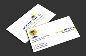 Diseño de Tarjeta de Presentación por DesignerShahadat para Accounting of the Palm Beaches | Diseño: #32074940