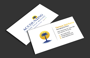 Diseño de Tarjeta de Presentación por DesignerShahadat para Accounting of the Palm Beaches | Diseño: #32074941