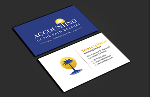 Diseño de Tarjeta de Presentación por DesignerShahadat para Accounting of the Palm Beaches | Diseño: #32074943