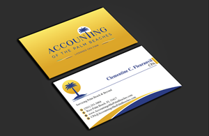 Business Card Design by DesignerShahadat for Accounting of the Palm Beaches | Design: #32078193