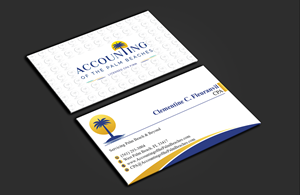 Business Card Design by DesignerShahadat for Accounting of the Palm Beaches | Design: #32078194