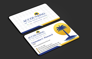 Business Card Design by DesignerShahadat for Accounting of the Palm Beaches | Design: #32078198