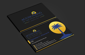 Business Card Design by DesignerShahadat for Accounting of the Palm Beaches | Design: #32078209