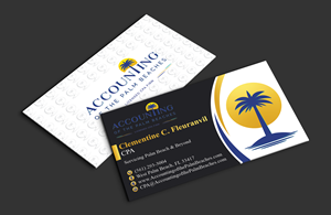 Business Card Design by DesignerShahadat for Accounting of the Palm Beaches | Design: #32078287