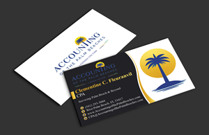 Business Card Design by DesignerShahadat for Accounting of the Palm Beaches | Design: #32078288