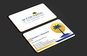 Business Card Design by DesignerShahadat for Accounting of the Palm Beaches | Design: #32078319