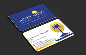 Business Card Design by DesignerShahadat for Accounting of the Palm Beaches | Design: #32078320